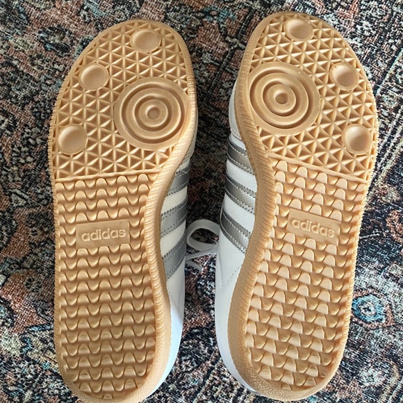 adidas White and Silver Athletic Shoes - Picture 6 of 6